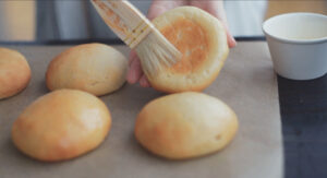 米粉の焼きドーナツ作り方【豆乳カスタード】